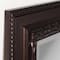 Head West® 36" Addyson Embossed Rich Brown Framed Beveled Wall Mirror